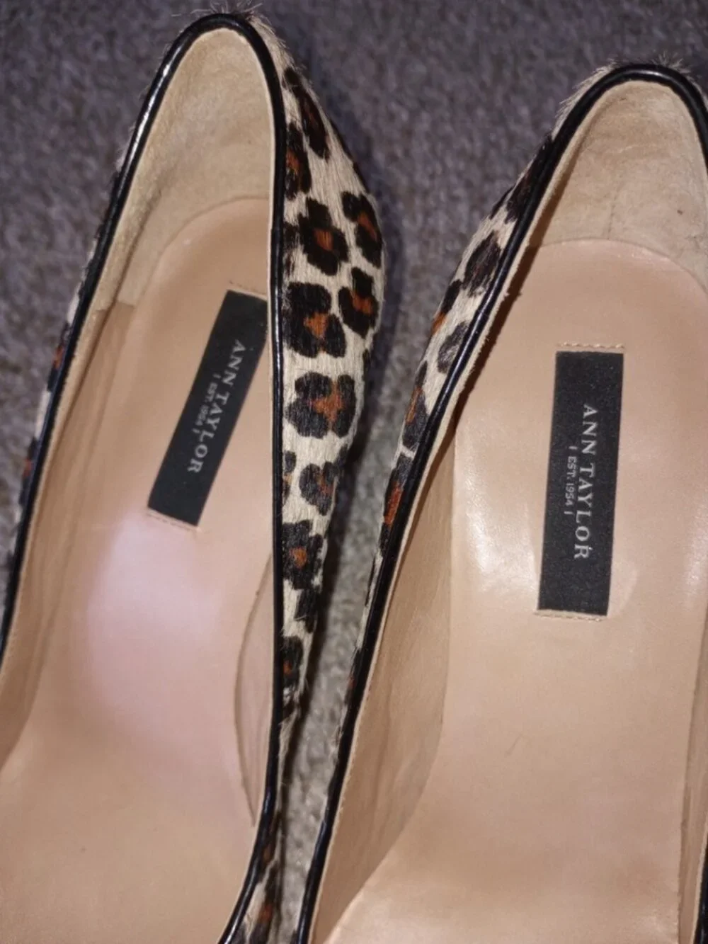 Ann Taylor leopard-print shoes , size 6 M